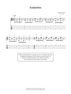 Andantino von Matteo Carcassi (Download) 