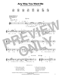 Any Way You Want Me von Elvis Presley (Download) 
