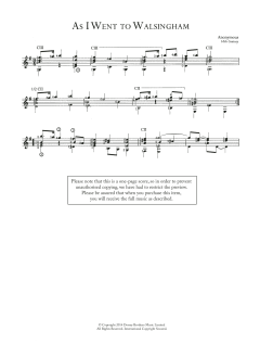 As I Went To Walsingham von Anonymous (Download) 
