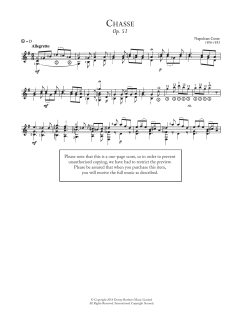 Chasse, Op.51 von Napoléon Coste (Download) 