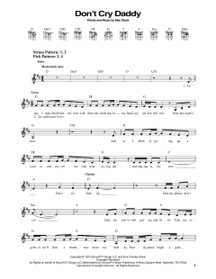Don't Cry Daddy von Elvis Presley (Download) 