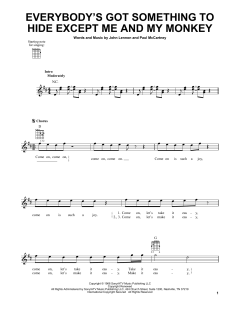 Everybody's Got Something To Hide Except Me And My Monkey von The Beatles (Download) 