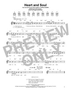 Heart And Soul von Frank Loesser (Download) 