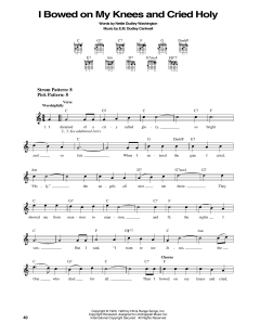 I Bowed On My Knees And Cried Holy von E.M. Dudley Cantwell (Download) 