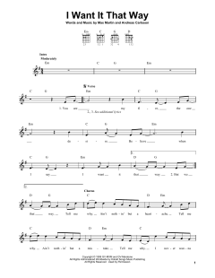 I Want It That Way von Backstreet Boys (Download) 