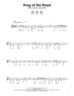 King Of The Road von Randy Travis (Download) 