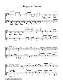 Largo and Rondo von Ferdinando Carulli (Download) 