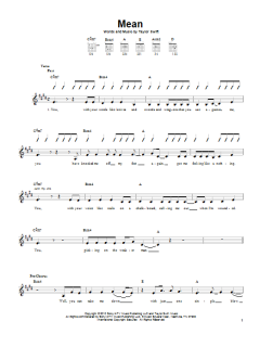 Mean von Taylor Swift (Download) 