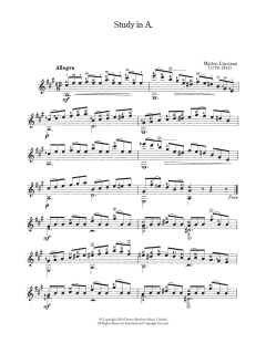 Study In A von Matteo Carcassi (Download) 