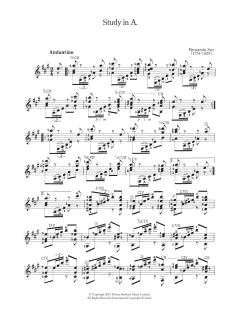 Study In A von Fernando Sor (Download) 