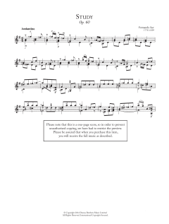 Study, Op.60, No.16 von Fernando Sor (Download) 