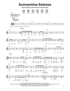 Summertime Sadness von Rick Nowels (Download) 