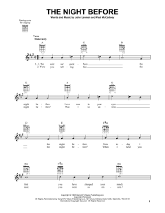 The Night Before von The Beatles (Download) 