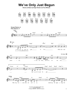 We've Only Just Begun von The Carpenters (Download) 