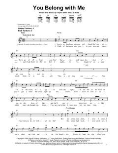 You Belong With Me von Taylor Swift (Download) 