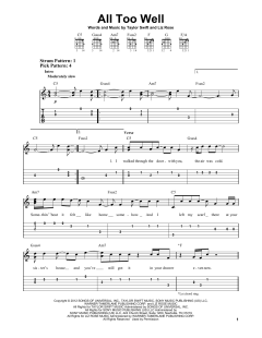 All Too Well von Taylor Swift (Download) 