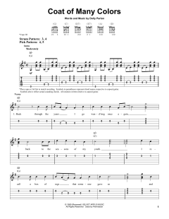 Coat Of Many Colors von Dolly Parton (Download) 