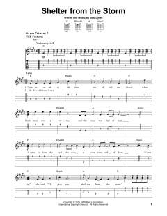 Shelter From The Storm von Bob Dylan (Download) 