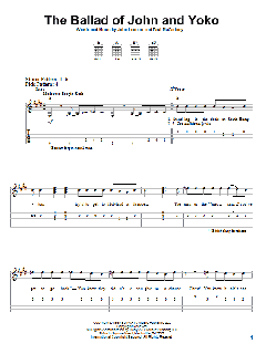The Ballad Of John And Yoko von The Beatles (Download) 
