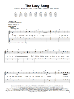The Lazy Song von Bruno Mars (Download) 