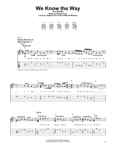 We Know The Way von Lin-Manuel Miranda (Download) 