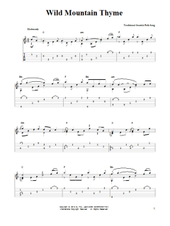 Wild Mountain Thyme von Traditional Scottish Folk Song (Download) 