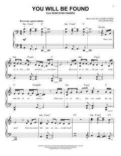 You Will Be Found von Benj Pasek (Download) 