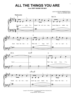 All The Things You Are von Jerome Kern (Download) 