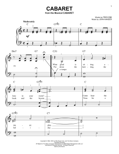 Cabaret von Fred Ebb (Download) 