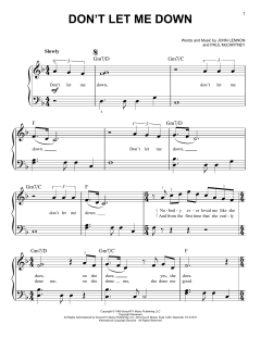 Don't Let Me Down von The Beatles (Download) 