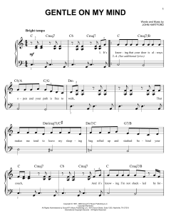 Gentle On My Mind von Johnny Cash (Download) 