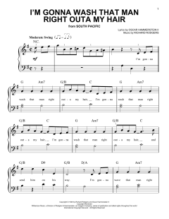 I'm Gonna Wash That Man Right Outa My Hair von Oscar Hammerstein II (Download) 