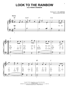 Look To The Rainbow von Burton Lane (Download) 
