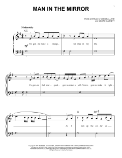 Man In The Mirror von Michael Jackson (Download) 