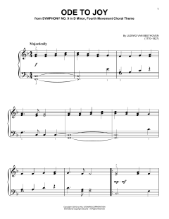 Ode To Joy von Ludwig van Beethoven (Download) 