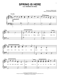 Spring Is Here von Richard Rodgers (Download) 