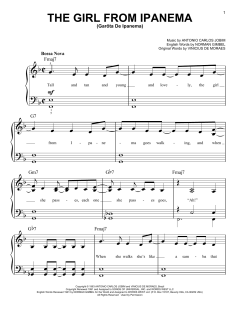 The Girl From Ipanema von Norman Gimbel (Download) 