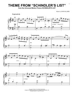 Theme From "Schindler's List" von John Williams (Download) 