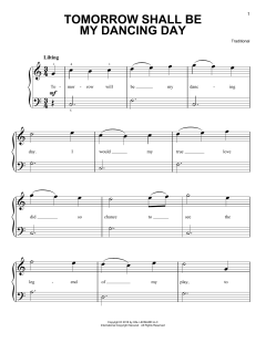 Tomorrow Shall Be My Dancing Day (Download) 