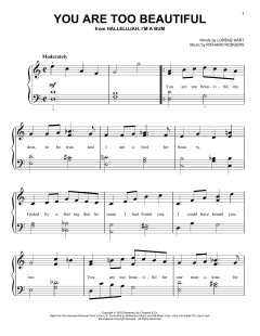 You Are Too Beautiful von Richard Rodgers (Download) 