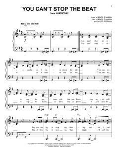 You Can't Stop The Beat von Marc Shaiman (Download) 