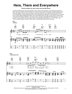 Here, There And Everywhere von The Beatles (Download) 