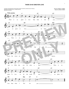 (There Is) No Greater Love von Isham Jones (Download) 