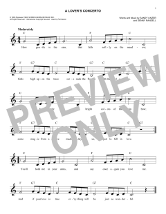 A Lover's Concerto von Sandy Linzer (Download) 