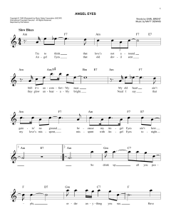 Angel Eyes von Earl Brent (Download) 