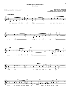Aquellos Ojos Verdes von Jimmy Dorsey (Download) 