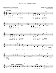 Blame It On The Bossa Nova von Barry Mann (Download) 