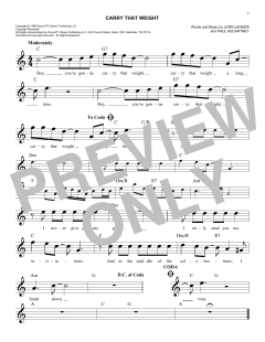 Carry That Weight von The Beatles (Download) 