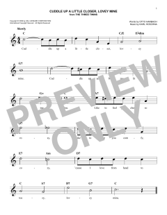 Cuddle Up A Little Closer, Lovey Mine von Karl Hoschna (Download) 
