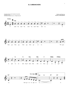 El Cumbanchero von Rafael Hernández (Download) 